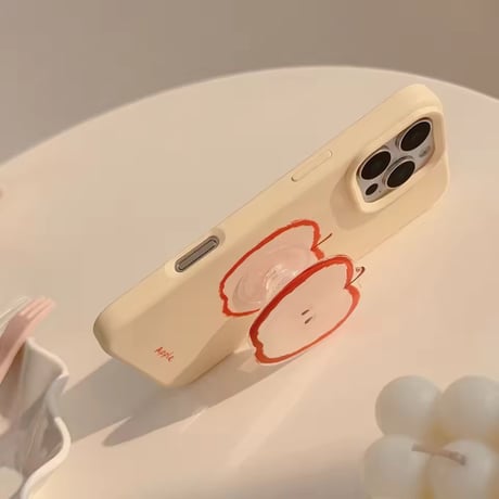 K23149 アップルスライス グリップiPhoneケース