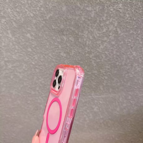 【即納商品】L62252 カラフルクリア MagSafe対応ケース