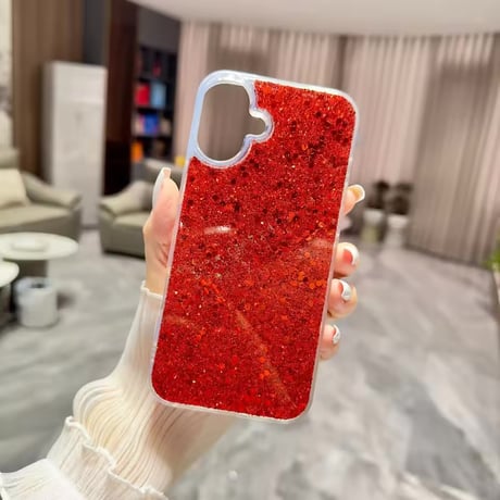 S75433 きらめきグリッター iPhoneケース