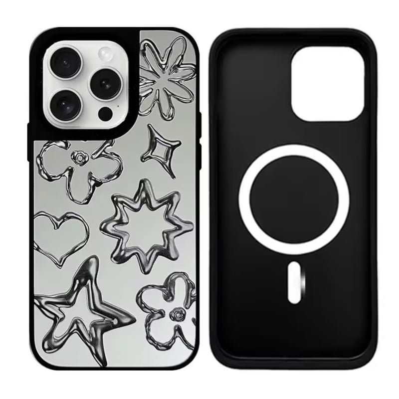 S74619 メタリックモチーフのMagSafe対応iPhoneケース | nanomita
