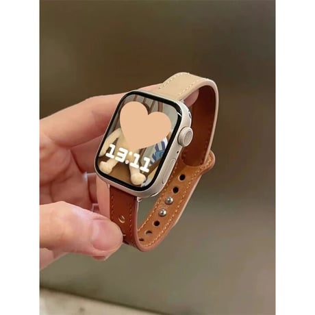 N00097 バイカラーレザーループ Apple Watchバンド