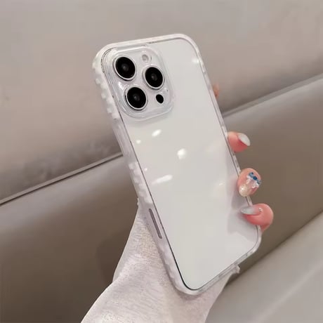 L62369 チェッカーボーダー クリアカラー iPhoneケース