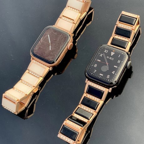 N00003 ストーンタイル × メタルリンク Apple Watchベルト