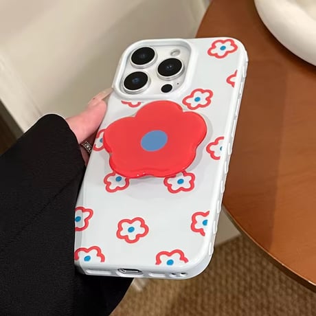 K22992 ポピーガーデン グリップ付きiPhoneケース