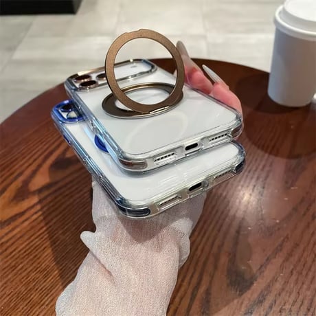 K22899 カラーフレームリング付き MagSafe対応 iPhoneケース