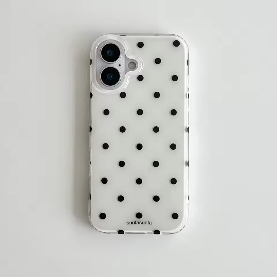 S75039 モノトーンドットクリアiPhoneケース | nanomita