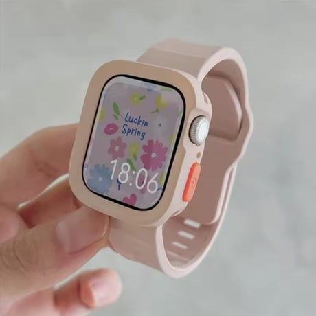 N00154 カラフルシリコン Apple Watchケースバンド