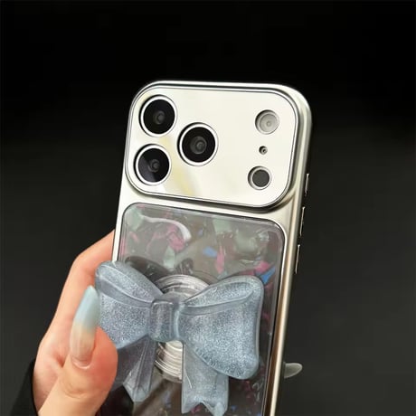 K23167 シェルリボンソケット付き iPhoneケース