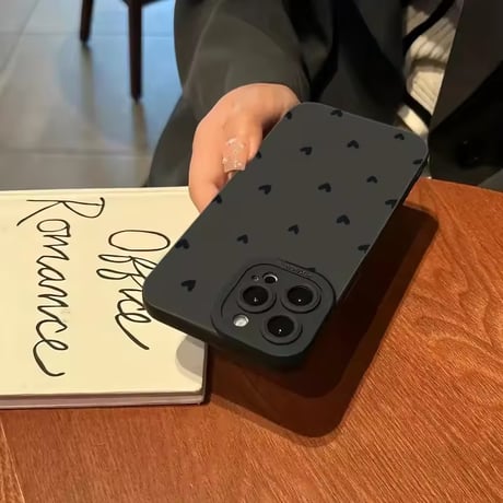 S74765 ちびハートドット iPhoneケース