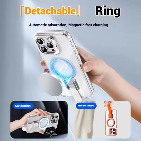 K22606 MagSafe対応 3WAYストラップクリア iPhoneケース