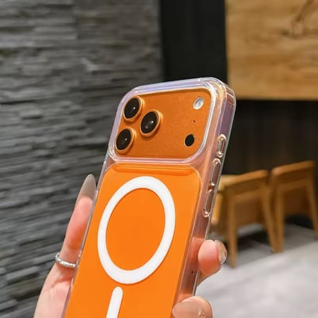 S75155 カラーパネル MagSafe対応クリア iPhoneケース