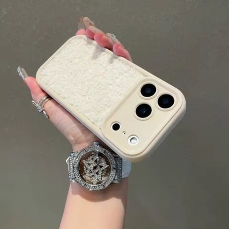 S75124 もこもこボア iPhoneケース