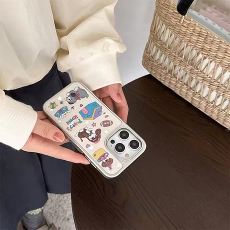 S74663 わんこのおうち iPhoneケース