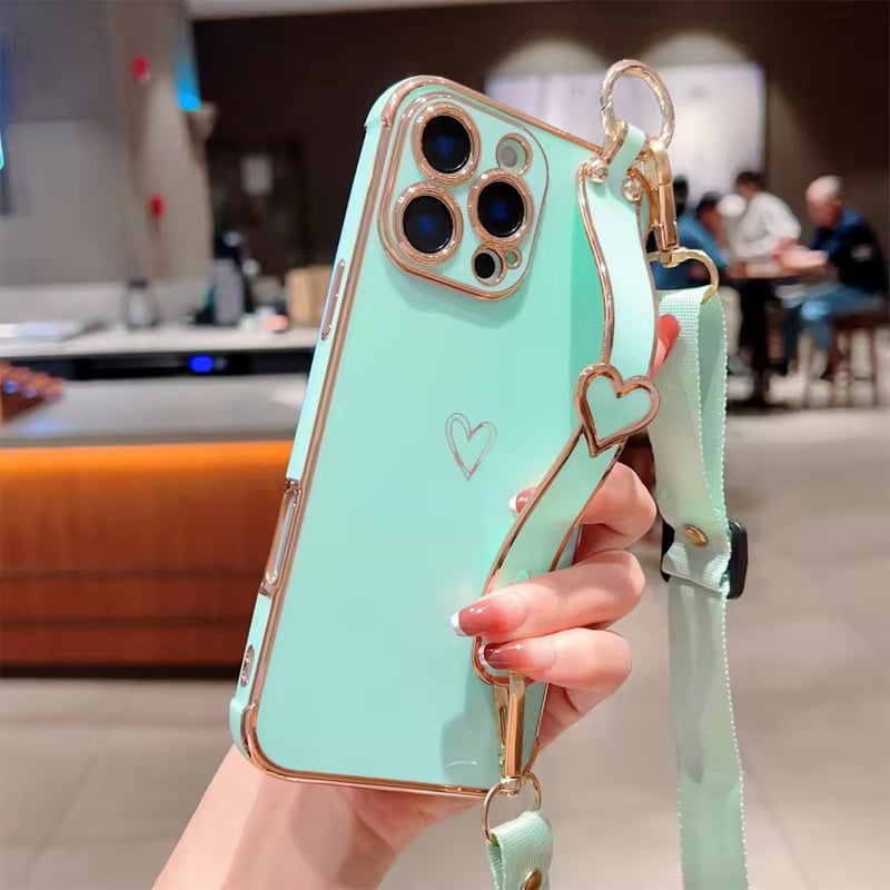 K22771 ハートショルダー付きiPhoneケース | nanomita