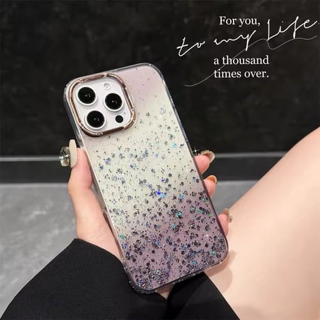L62122 スパークルグラデーション iPhoneケース