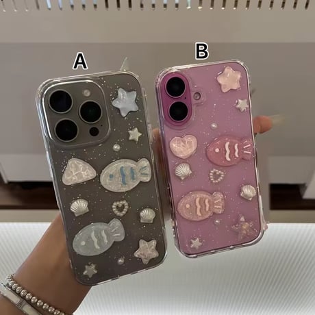L62301 きらめきマリンフィッシュ iPhoneケース