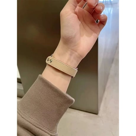 N00097 バイカラーレザーループ Apple Watchバンド