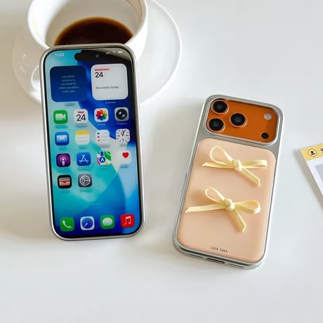 S75128 リボンツインのパステルiPhoneケース