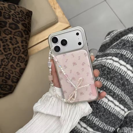S75314 ローズドット ピンクiPhoneケース