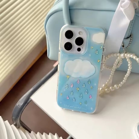 S74892 きらきらレイニークラウド iPhoneケース