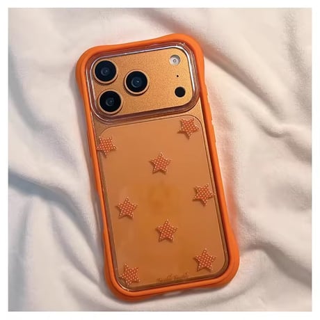 L62403 スターカラーフレームクリアiPhoneケース