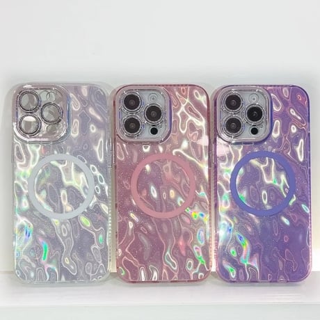S74747 ホログラムパール マグネット対応 iPhoneケース