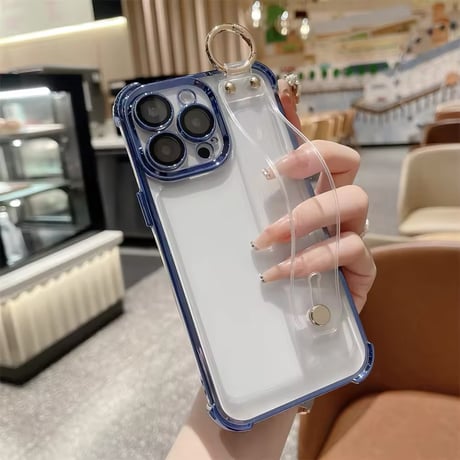 K22644 2wayストラップ＆スタンド クリアiPhoneケース