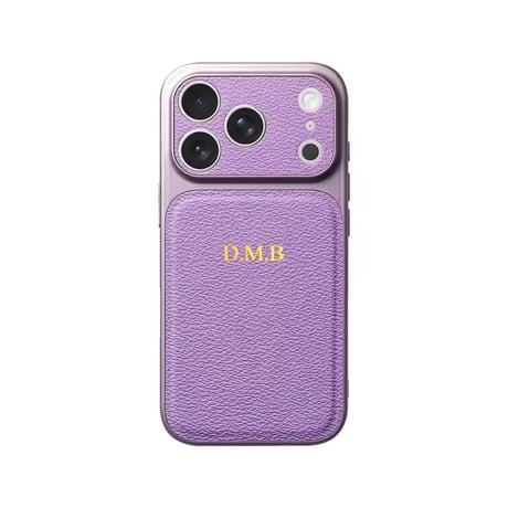 S75704 カスタムネーム レザー調iPhoneケース