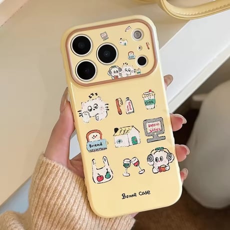 S75293 ゆるかわ日常イラスト iPhoneケース