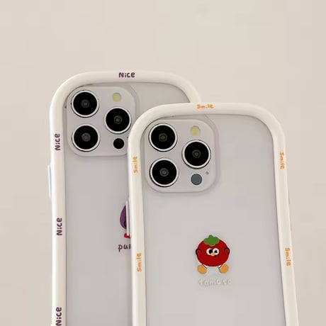 L62100 にっこりフルーツフレーム iPhoneケース