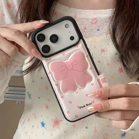S75171 リボンパフガーリー iPhoneケース