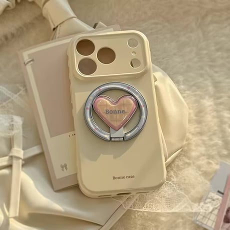 K23025 ハートソケット付き パステルiPhoneケース