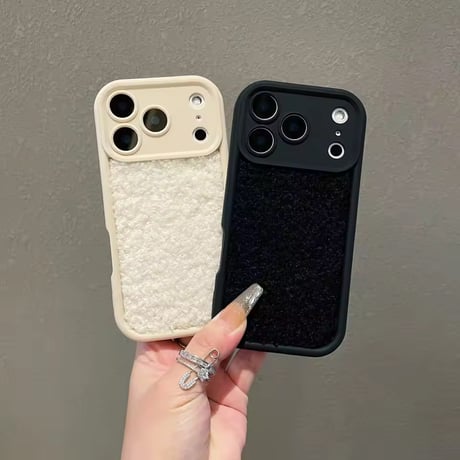 S75124 もこもこボア iPhoneケース