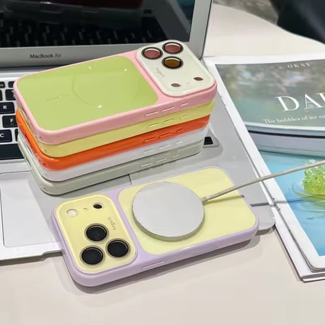 S75654 パステルバイカラー MagSafe対応iPhoneケース