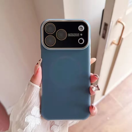 S75289 くすみカラー MagSafe対応シンプルiPhoneケース