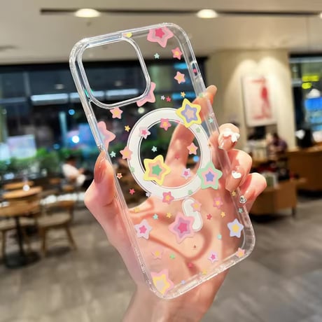 L62449 ポップデザインクリアiPhoneケース