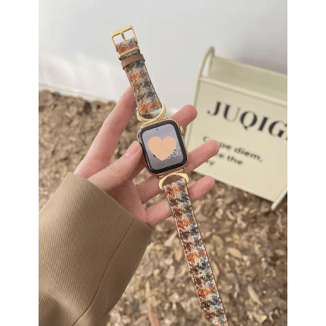 N00075  千鳥格子クラシックApplewatchベルト