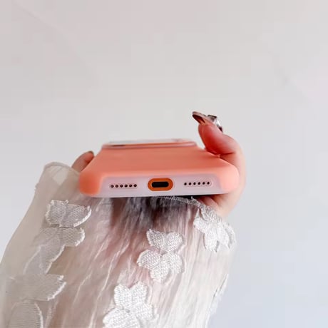 S75289 くすみカラー MagSafe対応シンプルiPhoneケース