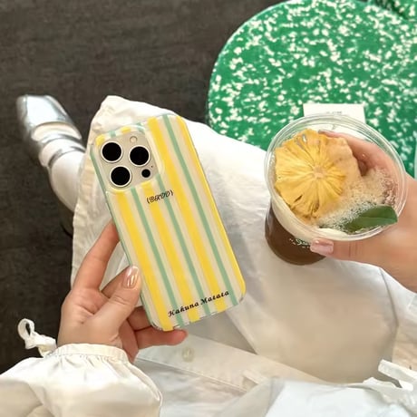 S74880 カラフルストライプ iPhoneケース
