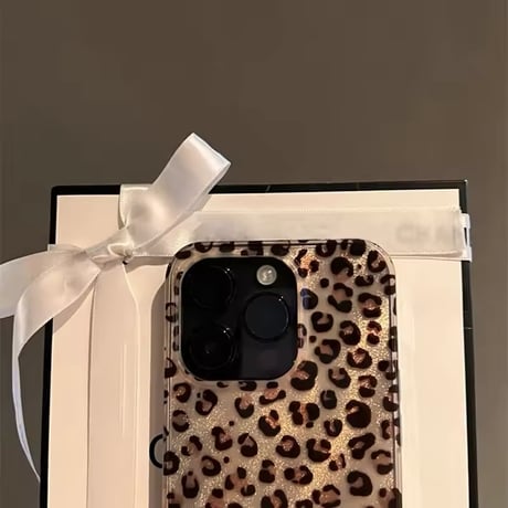 S74429 グリッターレオパード iPhoneケース