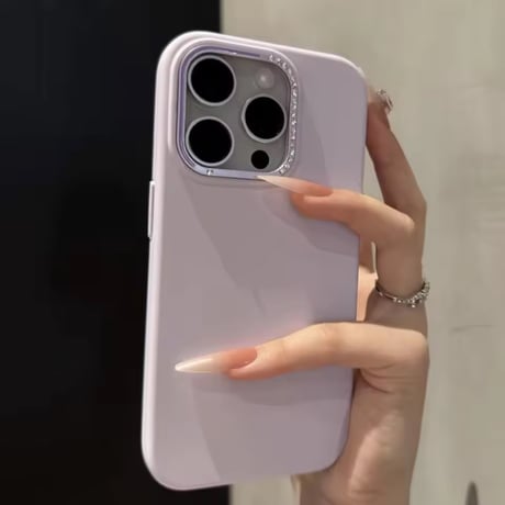 S74895 パステルシンプルカメラカバー iPhoneケース