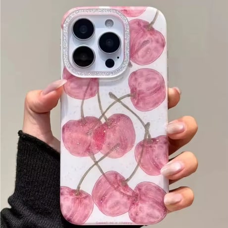 S74809 チェリースパークルiPhoneケース