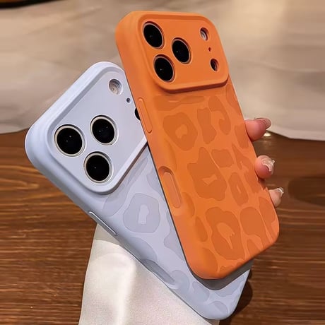 【即納商品】S75153 バイカラー レオパードマット iPhoneケース