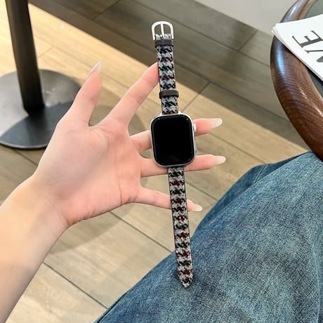 N00160 ツイード調ファブリック Apple Watchバンド