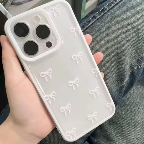 L62434 リボンパステルiPhoneケース