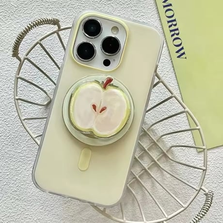 K22725 りんごソケット付きMagSafe対応 iPhoneケース