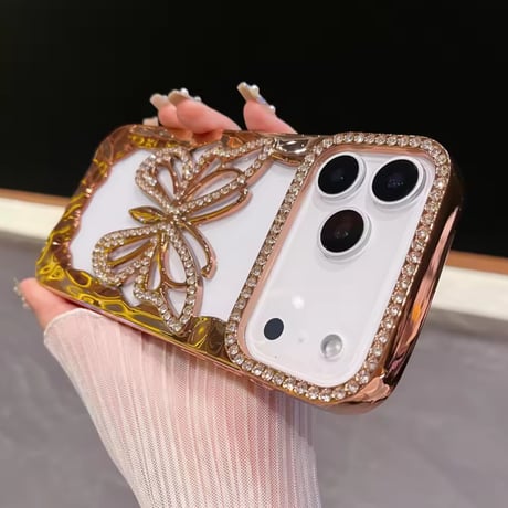 L62318 きらめきバタフライ iPhoneケース