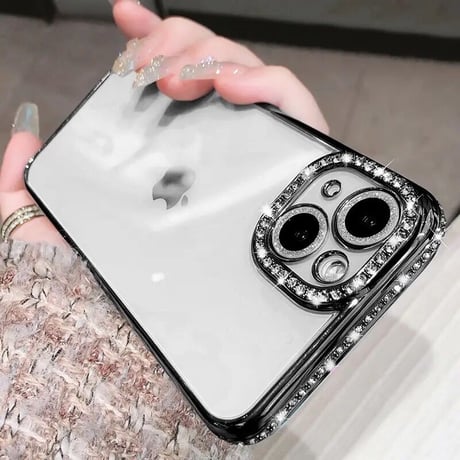 【即納商品】L61376 Sparkle Frame Clear Case（スパークルフレームクリアケース）