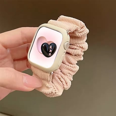 N00197 ふんわりシュシュ Apple Watchバンド