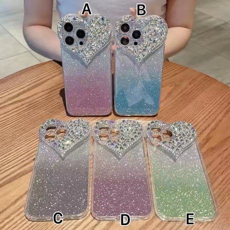 S74584 きらめきハートジュエリー iPhoneケース